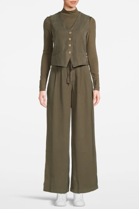 TWILL VEST DUSKY GREEN 4