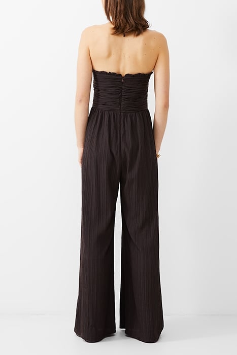 BONNY PLEATED STRAPPY JUMPSUIT BROWN 2