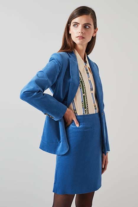 DEBORAH CORD BLAZER BLUE 3