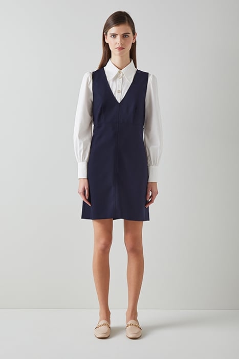 MARINER PINAFORE MINI DRESS NAVY 1