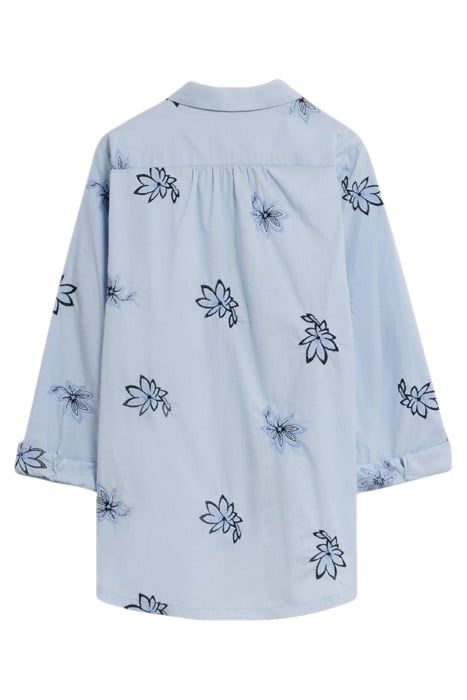SOPHIE EMBROIDERED SHIRT BLUE 3