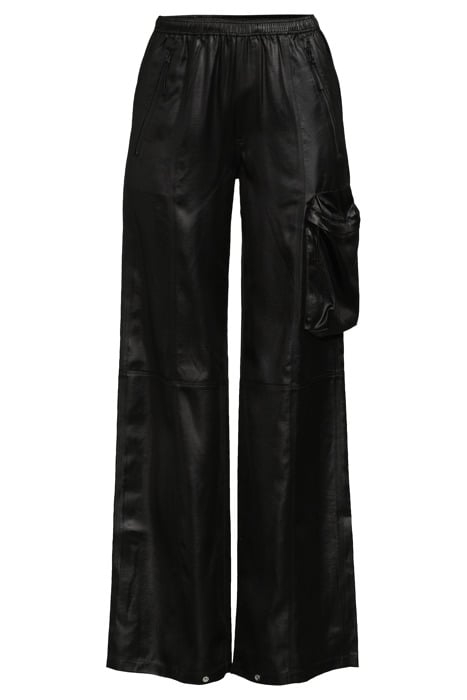 SHINY CARGO TRACKPANTS BLACK 3
