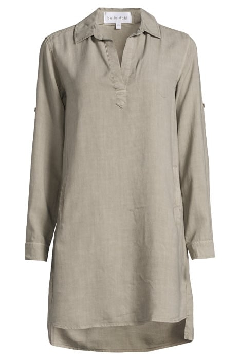 LONG SLEEVE A-LINE DRESS SOFT ARMY 3