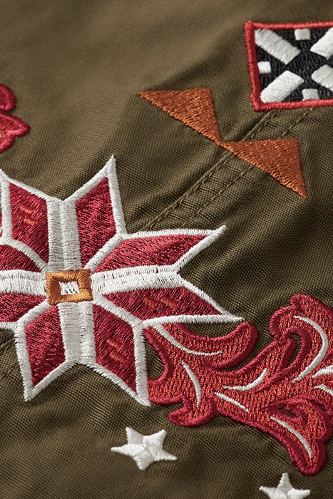 EMBROIDERED FESTIVAL JACKET MILITARY 8