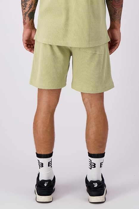 MONOGRAM WAFFLE SHORTS GREEN 2