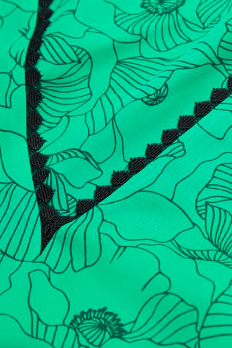 TOP SANS MANCHES DETAILS DENTELLES GREEN 7