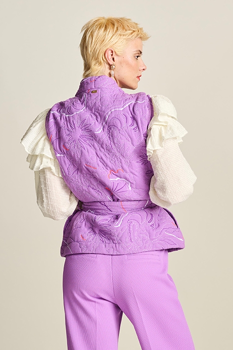 GILET - QUILTED PURPLE PURPLE 2