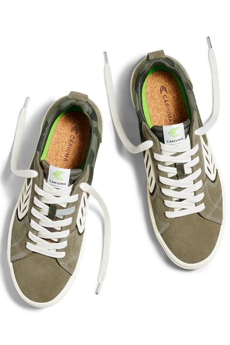 UNISEX CATIBA PRO SKATE BURNT SAND SUEDE CAMOUFLAGE SNEAKER 3