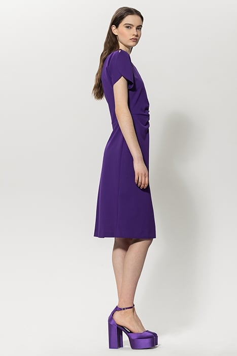 PUNTO-MILANO MIDI DRESS DEEP PURPLE 5