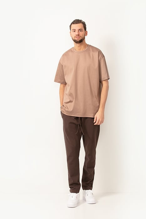 OVERSIZED DELUXE TEE BEIGE 1