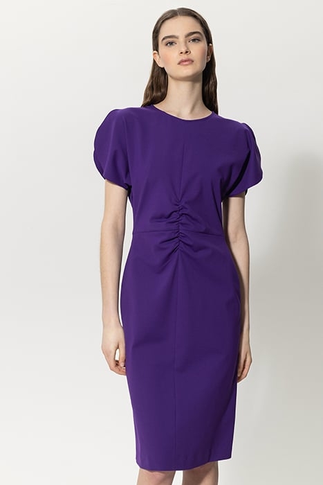 PUNTO-MILANO MIDI DRESS DEEP PURPLE 1