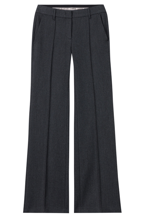 GABARDINE FLARE PANTS ANTHRACITE 3
