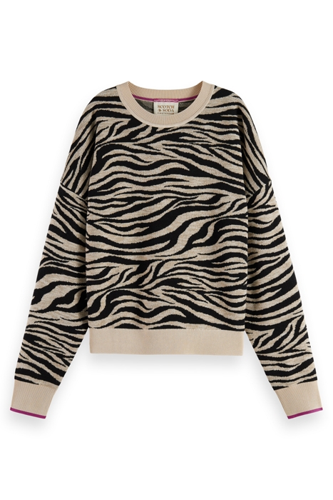 TIGER JACQUARD CREW NECK PULLOVER TIGER JACQUARD 4