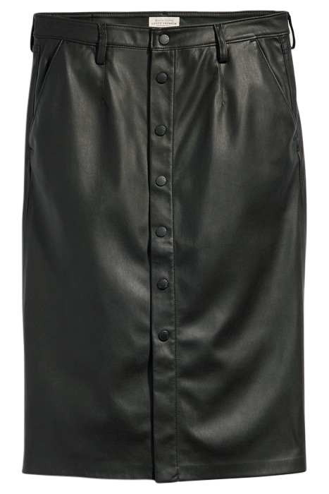 FAUX LEATHER SKIRT BLACK 3