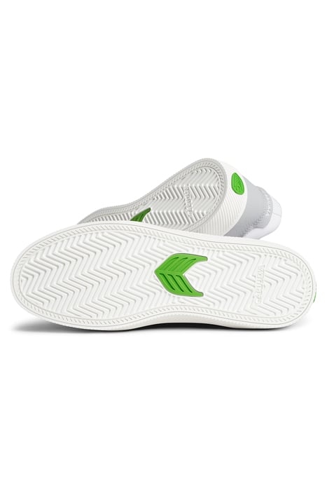 UNISEX VALLELY PRO WHITE LEATHER ONYX GREY ACCENTS SNEAKER 4