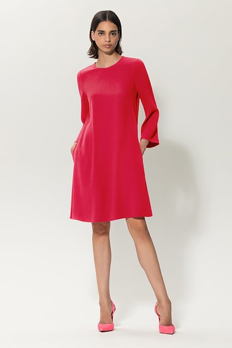 MINI DRESS WITH ¾ SLEEVES BRIGHT RED 4