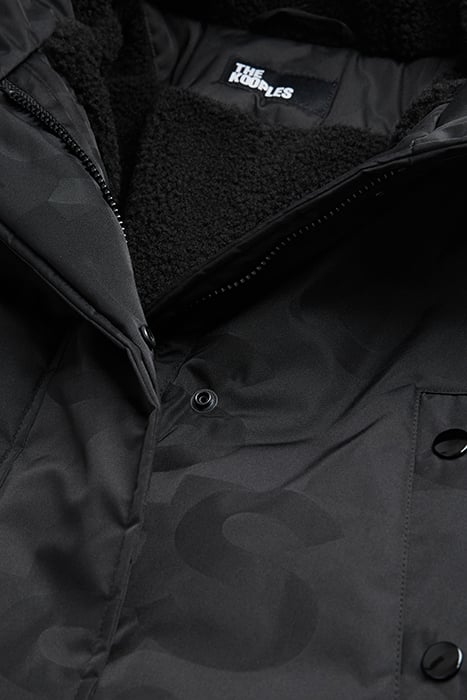 PARKA WITH FAKE SHEEP LINING BLACK 8