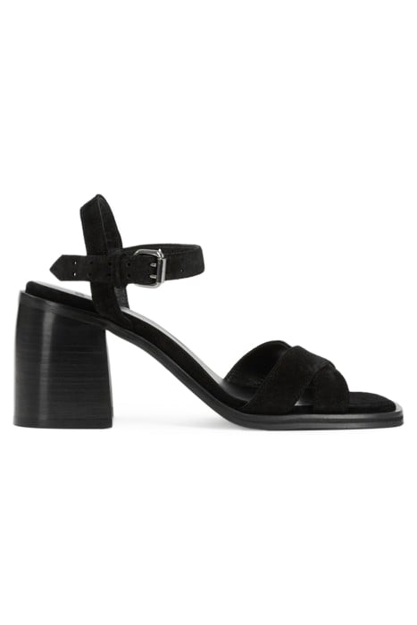 SANDALES EN CUIR À TALONS HAUTS BLACK 1