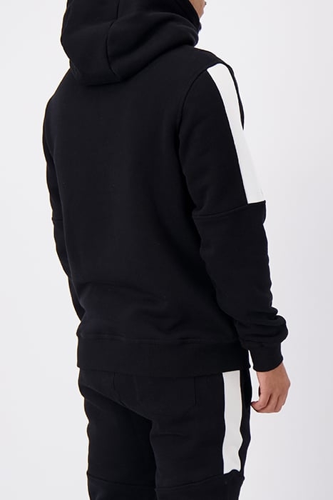 ANORAK STRIPE HOODIE BLACK 2