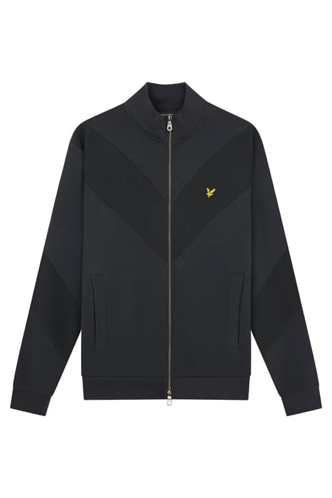 CHEVRON ZIP THROUGH TRACK JACKET BLACK ICE 4