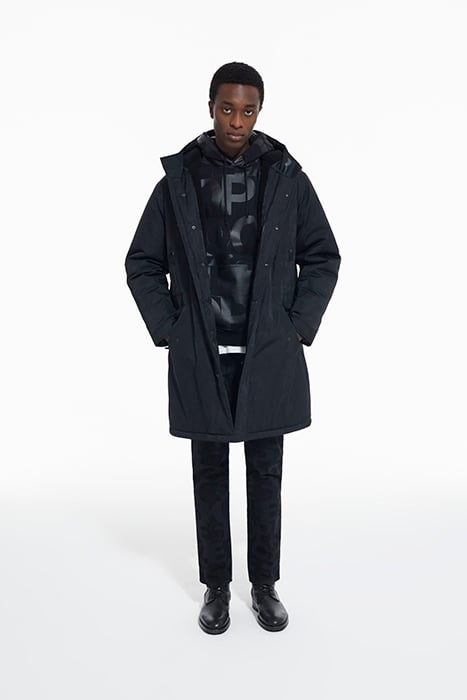 PARKA WITH FAKE SHEEP LINING BLACK 3