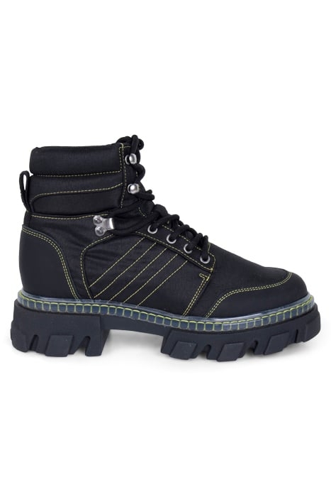 CLEATED LACE UP HIKING BOOT BLACK 1