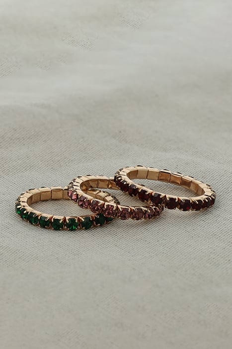 ALICE RING SIAM S/M GOLD, RED 3