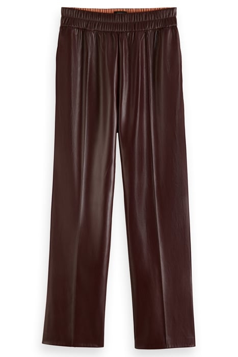 ESTELLE - FAUX LEATHER JOGGER BORDEAUX 4