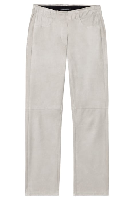 SUEDE BABYFLARE PANTS STONE 3