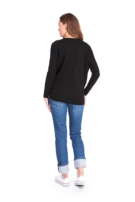 CROPPED MATERNITY JACKET BLACK 2