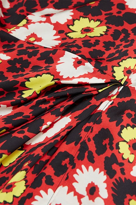 ROBE LONGUE WILD BLOSSOM RED / YELLOW 6