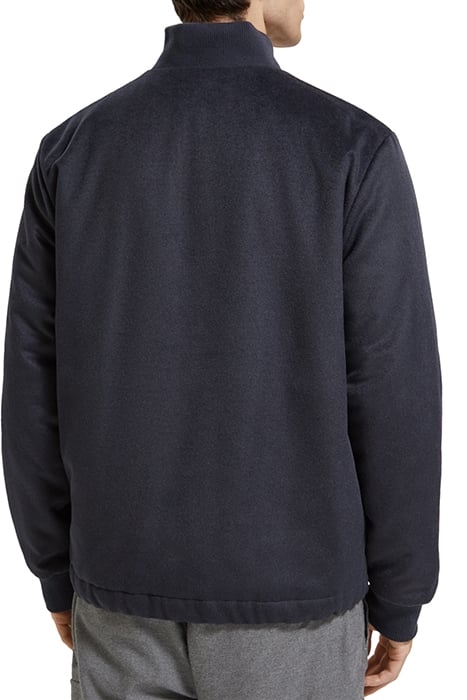 REVERSIBLE BOMBER JACKET IN MIXED QUALITIES NIGHT 2