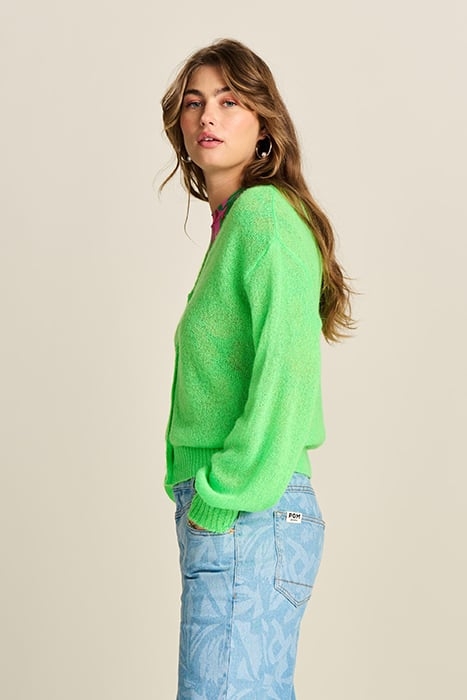 CARDIGAN - NEON GREEN GREEN 4