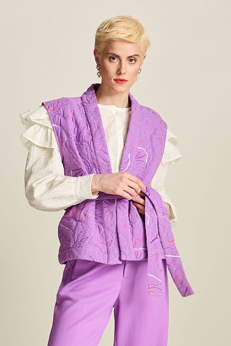 GILET - QUILTED PURPLE PURPLE 4