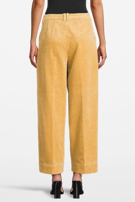 CORDUROY RELAXED PLEATED PANTS TAOS TAUPE 2