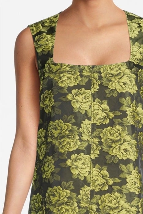 JACQUARD SUITING MINI DRESS LEMON ZEST 4