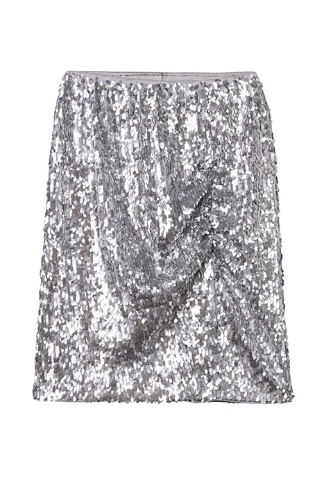 SEQUIN MINI SKIRT THE MACRO SILVER SEQUINS 3