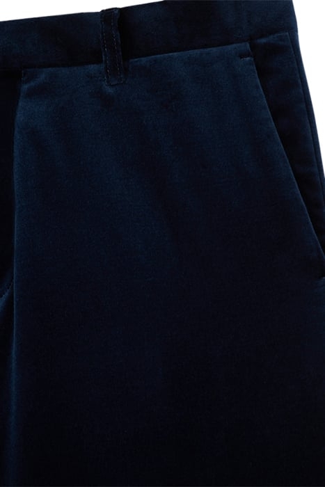 PANTALON COSTUME VELOURS LISSE NAVY 4