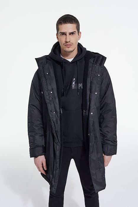 PARKA DOUBLEE DE FAUX MOUTON BLACK 1