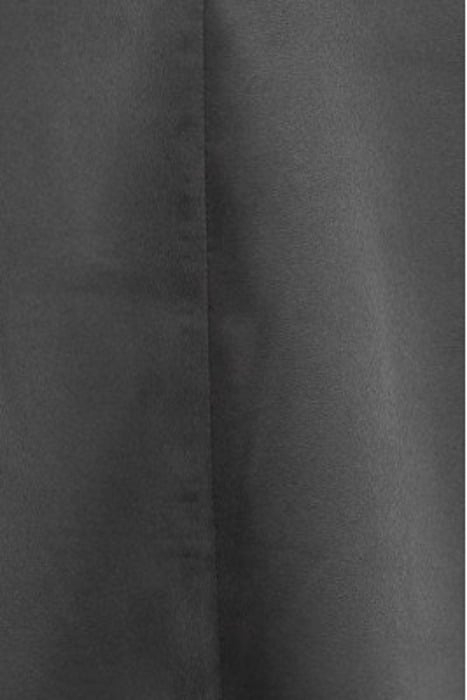 DOUBLE SATIN HALTER-NECK DRESS BLACK 5