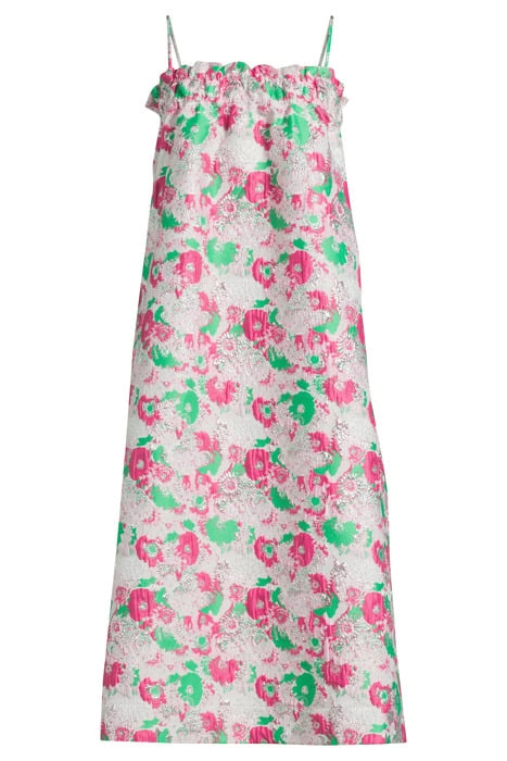 3D JACQUARD STRAP DRESS SUGAR PLUM 3