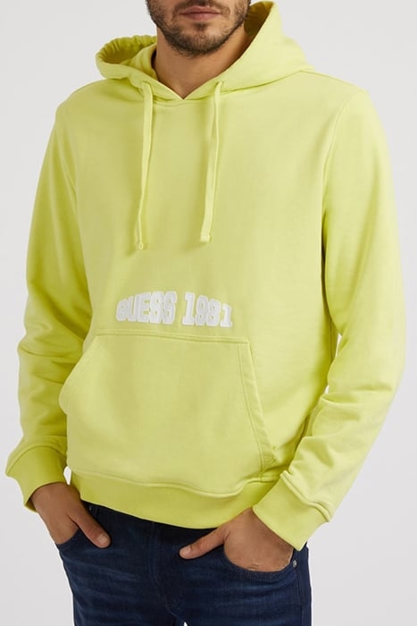 GUESS ECO SEMYON HOODIE FLEECE DUSTY KIWI 1