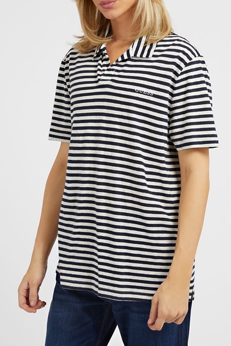 GUESS ECO SS GUESS EMBRO STRIP NAVY AND STONE STRIP 1