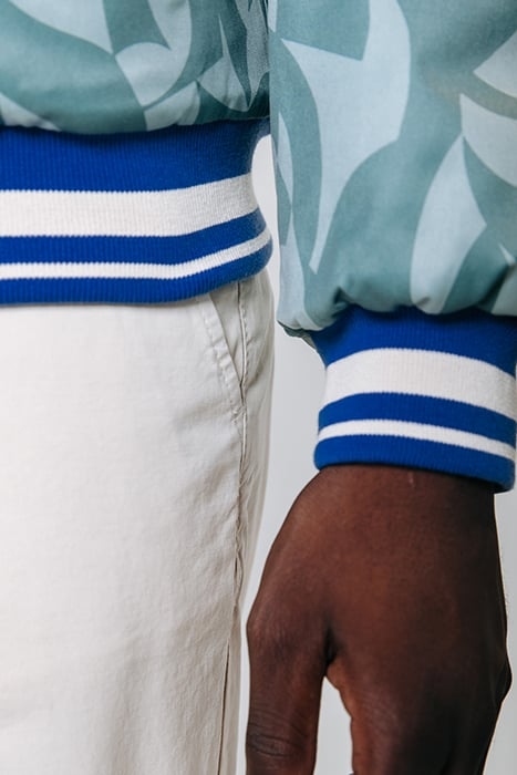 ASHER SWIRL PATCH BASEBALL BOMBER GREY BLUE 6