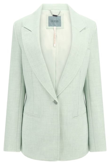 GUESS ECO CORINNE BLAZER CREME DE MENTHE MULT 4