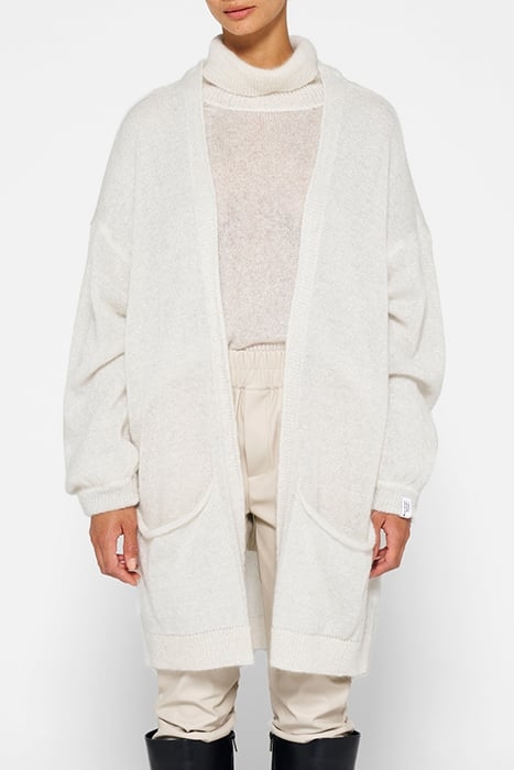 CARDIGAN KNIT SPARKLE ECRU 1