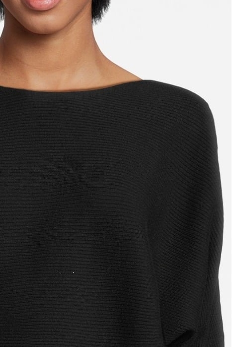 MACKENZIE KNITTIED MINI DRESS BLACK - OUTLET PRICE 4