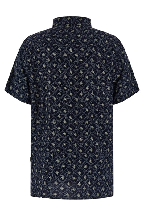 GUESS ECO SS COLLIN AOP SHIRT SMART BLUE ROPE SMAL 5