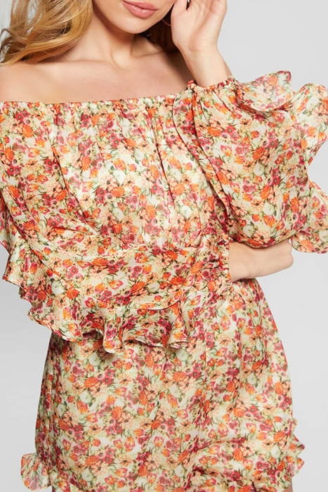 GUESS ECO OFF SHLDR GEMA ROMPE SUNNY ROSE GARDEN PR 7