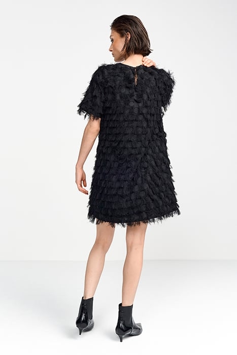 MINI DRESS WITH STRUCTURE BLACK 2